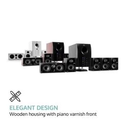 Areal 525 BK 5.1 Aktives Surround Boxen Lautsprecher Set 125 Watt RMS -Küchengeräte Verkäufe 10000148 yy 0003 logo auna Areal 525 BK schwarz 5 1 Lautsprechersystem