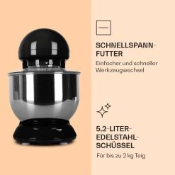 Bella Küchenmaschine 2000 W / 2,7 PS 5 Ltr Edelstahl BPA-frei -Küchengeräte Verkäufe 10005315 de 0005 logo