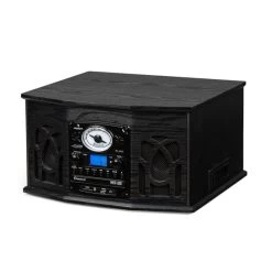 NR-620 Stereoanlage Plattenspieler MP3-Aufnahme Holzgehäuse Schwarz 17 NR-620 Stereoanlage Plattenspieler MP3-Aufnahme Holzgehäuse Schwarz -Küchengeräte Verkäufe 10007043 yy 0011 front auna NR 620 Stereoanlage Plattenspieler