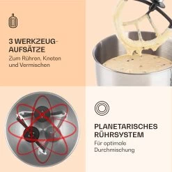 Bella Küchenmaschine 2000 W / 2,7 PS 5 Ltr Edelstahl BPA-frei -Küchengeräte Verkäufe 10008232 de 0004 logo