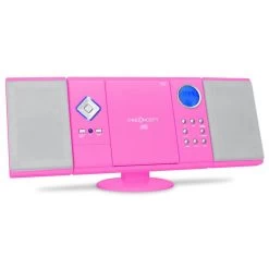 V-12 Stereoanlage USB SD CD MP3 AUX UKW Pink
