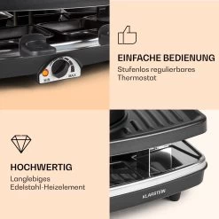 Entrecote 2-in-1 Raclettegrill & Fondue Naturstein 1100W 8 Personen -Küchengeräte Verkäufe 10022268 de 0004 logo