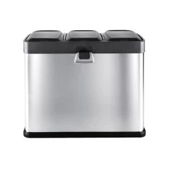 Ökosystem Edelstahl-Tretabfalleimer 45 Liter Recycling -Küchengeräte Verkäufe 10024130 yy 0003 logo Klarstein oekosystem Muelleimer 3er