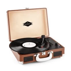 Peggy Sue Retro-Plattenspieler LP USB Braun