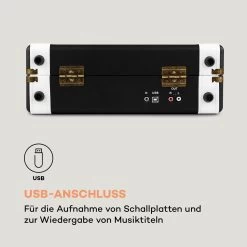 Jerry Lee Retro-Plattenspieler LP USB Schwarz-weiß -Küchengeräte Verkäufe 10027041 de 0003 logo