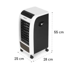 Carribean Blue 3-in-1 Luftkühler 402 M3/h 70 W 4 Ltr Oszillation Mobil -Küchengeräte Verkäufe 10028181 yy 0007 dimensions