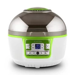 VitAir Turbo Heißluftfritteuse Grün-weiß 1400W Grillen Backen 9l 15 VitAir Turbo Heißluftfritteuse Grün-weiß 1400W Grillen Backen 9l -Küchengeräte Verkäufe 10028288 yy 0005 front 04 Klarstein VitAir Heissluftfritteuse gruen weiss