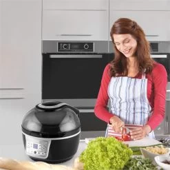 VitAir Turbo Heißluftfritteuse Grau-schwarz 1400W Grillen Backen 9l -Küchengeräte Verkäufe 10028290 yy 0004 ambient klarstein vitair heissluft frieteuse