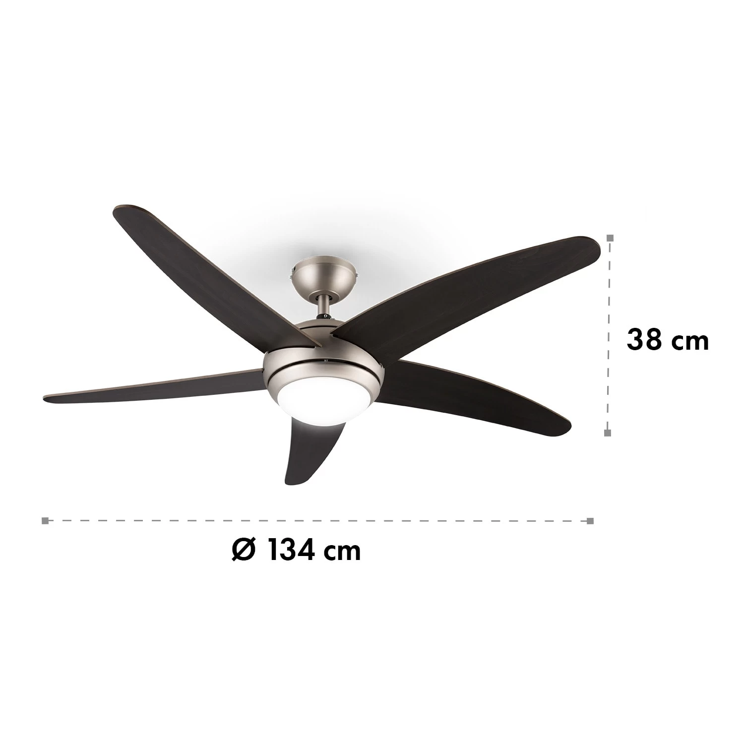 Bolero 2-in-1-Deckenventilator Leuchte 55W 10212 M³/h Fernbedienung 7 Bolero 2-in-1-Deckenventilator Leuchte 55W 10212 M³/h Fernbedienung – Bild 7