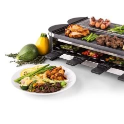 Tenderloin 50/50 Raclette-Grill 1200W 8 Personen Naturstein & Grill -Küchengeräte Verkäufe 10028578 yy 0006 logo 06 Klarstein Tenderloin Raclette Grill