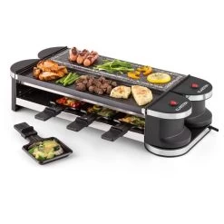 Tenderloin 50/50 Raclette-Grill 1200W 8 Personen Naturstein & Grill -Küchengeräte Verkäufe 10028578 yy 0007 logo 07 Klarstein Tenderloin Raclette Grill
