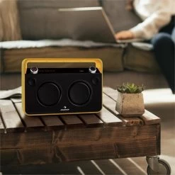 Bebop Ghettoblaster USB Bluetooth AUX MIC Akku Gelb -Küchengeräte Verkäufe 10028660 yy 0004 ambient 02 Auna Bebop Ghettoblaster