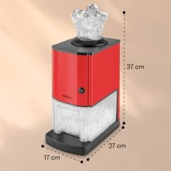Icebreaker Ice Crusher 15kg/h 3,5 Liter Eisbehälter Edelstahl Rot -Küchengeräte Verkäufe 10028938 yy 0011 dimensions