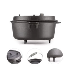 Hotrod 145 Dutch Oven BBQ-Topf 12 Qt / 11,4 Liter Gusseisen Schwarz 8 Hotrod 145 Dutch Oven BBQ-Topf 12 Qt / 11,4 Liter Gusseisen Schwarz -Küchengeräte Verkäufe 10029168 yy 0004 logo