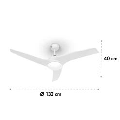 Figo 2-in-1-Deckenventilator Lampe Ø132cm 10.039m³/h Fernbedienung 14 Figo 2-in-1-Deckenventilator Lampe Ø132cm 10.039m³/h Fernbedienung -Küchengeräte Verkäufe 10029345 yy 0007 logo