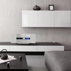 V-15 Stereoanlage CD USB MP3 UKW AUX Wandmontage Wecker Fernbedienung -Küchengeräte Verkäufe 10029362 yy 0005 ambient oneConcept V 15 Stereoanlage weiss