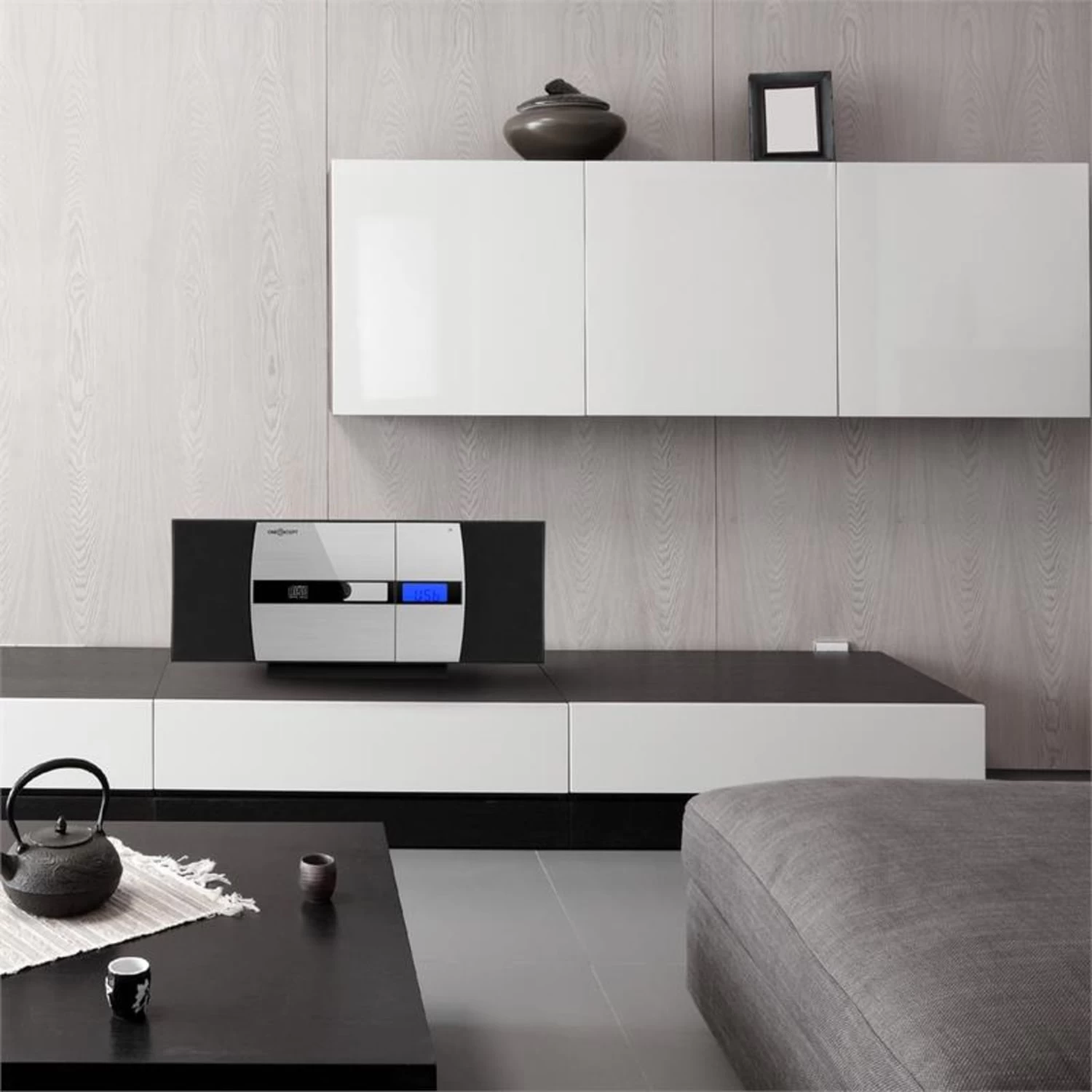 V-15-BT Stereoanlage BT CD USB MP3 UKW AUX Wecker Wand Fernbedienung – Bild 5