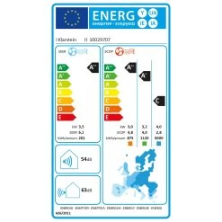 Windwaker Pro 12 Inverter Split Klimaanlage 12000 BTU A++ Weiß -Küchengeräte Verkäufe 10029707 energy label