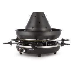 Taste Volcano Tartarengrill Raclettegrill 1500 W 6 Personen Schwarz 11 Taste Volcano Tartarengrill Raclettegrill 1500 W 6 Personen Schwarz -Küchengeräte Verkäufe 10030307 yy 0007 front Klarstein Tataren Grill Raclette Grill