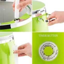 Ecowash-Pico Mini-Waschmaschine Schleuderfunktion 3,5 Kg 380W Grün -Küchengeräte Verkäufe 10030788 yy 0006 detail oneConcept Ecowash Pico Mini Waschmaschine gruen