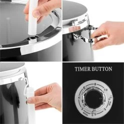 Ecowash-Pico Mini-Waschmaschine Schleuderfunktion 3,5 Kg 380W Schwarz -Küchengeräte Verkäufe 10030789 yy 0006 detail oneConcept Ecowash Pico Mini Waschmaschine schwarz