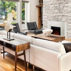 Blanca Elektrischer Kamin LED-Flammensimulation 750/1500 W 5000 BTU -Küchengeräte Verkäufe 10030847 yy 0003 ambient Klarstein Blanca Elektrischer Kamin 1000 2000W