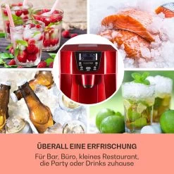 Ice Volcano 2G Eismaschine LED 12kg Je 24h 2l 6-12min Rot -Küchengeräte Verkäufe 10030849 DE 0003 usp