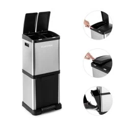 Ökosystem² Mülleimer Mülltrenner 30L (1 X15L, 2x7,5 L) PE Edelstahl 11 Ökosystem² Mülleimer Mülltrenner 30L (1 X15L, 2x7,5 L) PE Edelstahl -Küchengeräte Verkäufe 10031319 yy 0005 detail Klarstein oekosystem Muelleimer Edelstahlgehaeuse