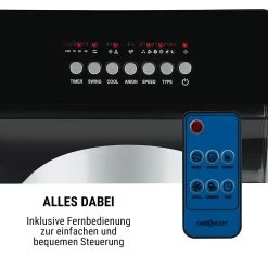 Kingcool 4-in-1 Luftkühler 2340 M³/h 95 W 8 Liter Mobil Fernbedienung -Küchengeräte Verkäufe 10031341 de 0005 usp