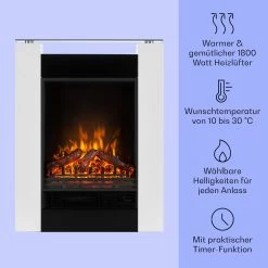  Studio 5 Elektrischer Kamin Heizlüfter 900/1800 W Fernbedienung -Küchengeräte Verkäufe 10031572 de 0003 usp