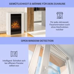  Studio 5 Elektrischer Kamin Heizlüfter 900/1800 W Fernbedienung -Küchengeräte Verkäufe 10031572 de 0004 usp