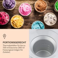 Schneeflöckchen Eiscremebereiter Thermoelektrisch 700ml Leise Weiß -Küchengeräte Verkäufe 10031663 de 0005 logo