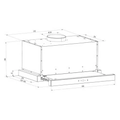 Vinea Unterbau-Dunstabzugshaube Flachschirmhaube 60cm Schwarz 12 Vinea Unterbau-Dunstabzugshaube Flachschirmhaube 60cm Schwarz -Küchengeräte Verkäufe 10031681 yy 0008 detail Klarstein Vinea Unterbau Dunstabzugshaube schwarz