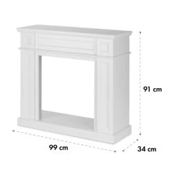 Lausanne Frame Kamingehäuse MDF Klassisches Design -Küchengeräte Verkäufe 10031704 yy 0004 front Traditional styled fireplace