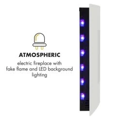 Lausanne Elektrischer Kamin 1000 Oder 2000 Watt 7 Verschiedene Hintergrundfarben Aus Glas -Küchengeräte Verkäufe 10031843 yy 0004 logo Klarstein Lausanne Elektrischer Kamin weiss