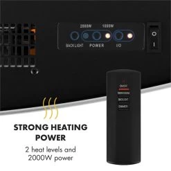 Lausanne Elektrischer Kamin 1000 Oder 2000 Watt 7 Verschiedene Hintergrundfarben Aus Glas -Küchengeräte Verkäufe 10031843 yy 0005 logo Klarstein Lausanne Elektrischer Kamin weiss