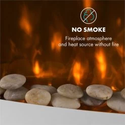 Lausanne Elektrischer Kamin 1000 Oder 2000 Watt 7 Verschiedene Hintergrundfarben Aus Glas -Küchengeräte Verkäufe 10031843 yy 0006 logo Klarstein Lausanne Elektrischer Kamin weiss