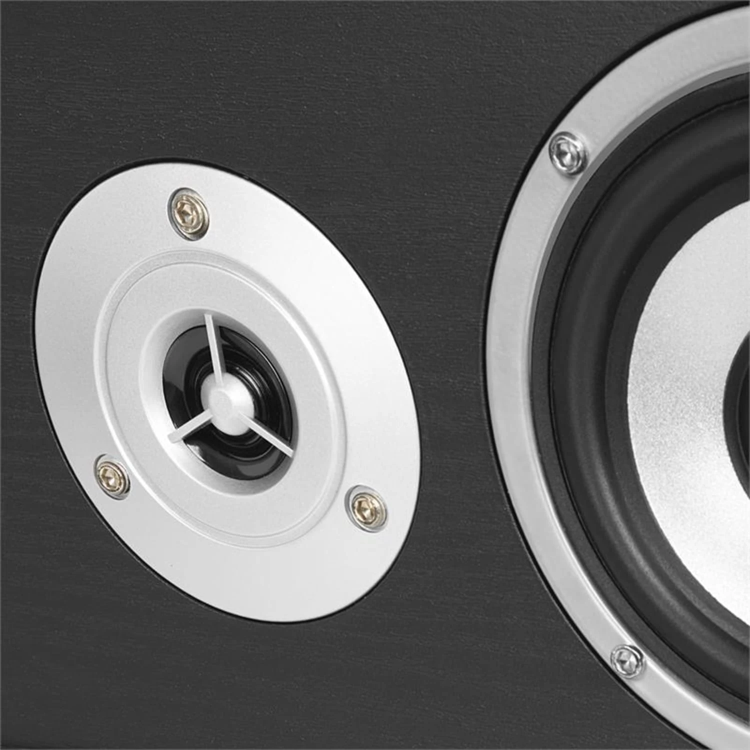 Surround Lautsprecher Boxen Set Heimkino 335W RMS Schwarz 4 Surround Lautsprecher Boxen Set Heimkino 335W RMS Schwarz – Bild 4