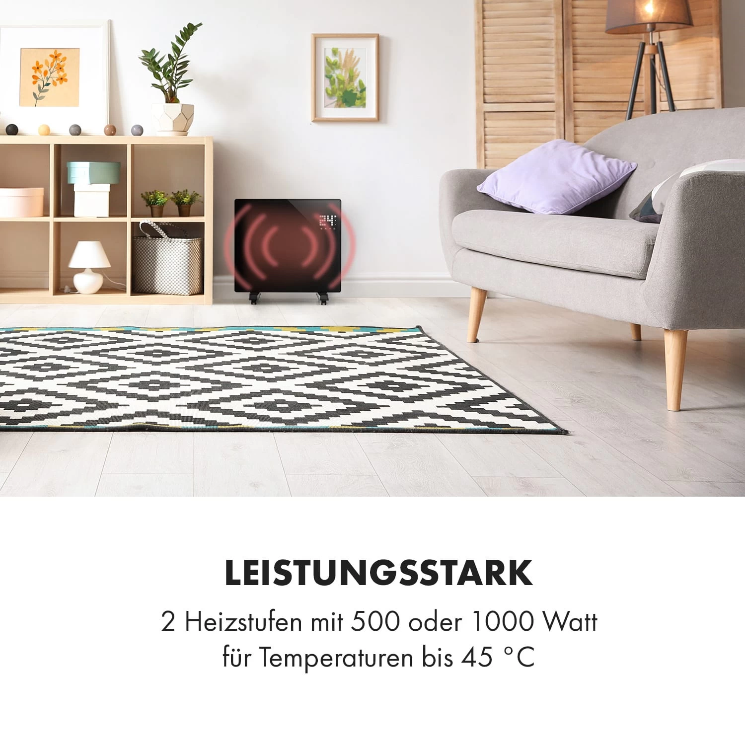 Bornholm Single Konvektions-Heizgerät Thermostat Timer 1000W 70m² 2 Bornholm Single Konvektions-Heizgerät Thermostat Timer 1000W 70m² – Bild 2