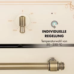 Victoria Einbaubackofen Retro-Design 9 Funktionen 50-250°C Elfenbein 14 Victoria Einbaubackofen Retro-Design 9 Funktionen 50-250°C Elfenbein -Küchengeräte Verkäufe 10032485 de 0005 logo