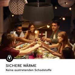 Venice Heat Terrassenheizstrahler 800/1000/1800W Fernbedienung Schwarz -Küchengeräte Verkäufe 10032517 de 0007 logo