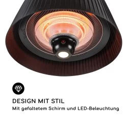 Venice Heat Terrassenheizstrahler 800/1000/1800W Fernbedienung Schwarz -Küchengeräte Verkäufe 10032517 de 0009 logo