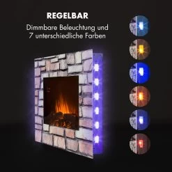 Colmar Elektrischer Kamin Glas 2000W 7 LED-Farben Fernbedienung -Küchengeräte Verkäufe 10032536 de 0004 logo
