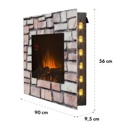 Colmar Elektrischer Kamin Glas 2000W 7 LED-Farben Fernbedienung -Küchengeräte Verkäufe 10032536 yy 0009 dimensions