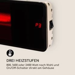 Phantom Plus Heizstrahler Aluminium 800/1200/2400W Fernbedienung Grau -Küchengeräte Verkäufe 10032560 de 0003 logo