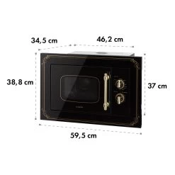 Victoria 20 Einbau-Mikrowelle, 20 L, 800 W, Grill: 1000 W, Schwarz -Küchengeräte Verkäufe 10032591 yy 0010 logo