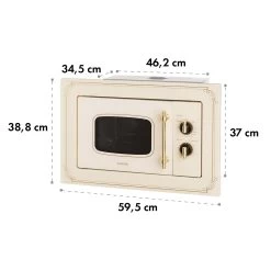 Victoria 20 Einbau-Mikrowelle, 20 L, 800 W, Grill: 1000 W, Elfenbein -Küchengeräte Verkäufe 10032592 yy 0010 logo