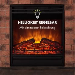 Villach Elektrischer Kamin 1800W Steindekor Polystone Fernbedienung -Küchengeräte Verkäufe 10032595 de 0007 logo