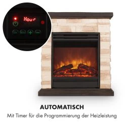 Kaprun Elektrischer Kamin 1800W Steindekor Polystone Fernbedienung 13 Kaprun Elektrischer Kamin 1800W Steindekor Polystone Fernbedienung -Küchengeräte Verkäufe 10032596 de 0005 logo