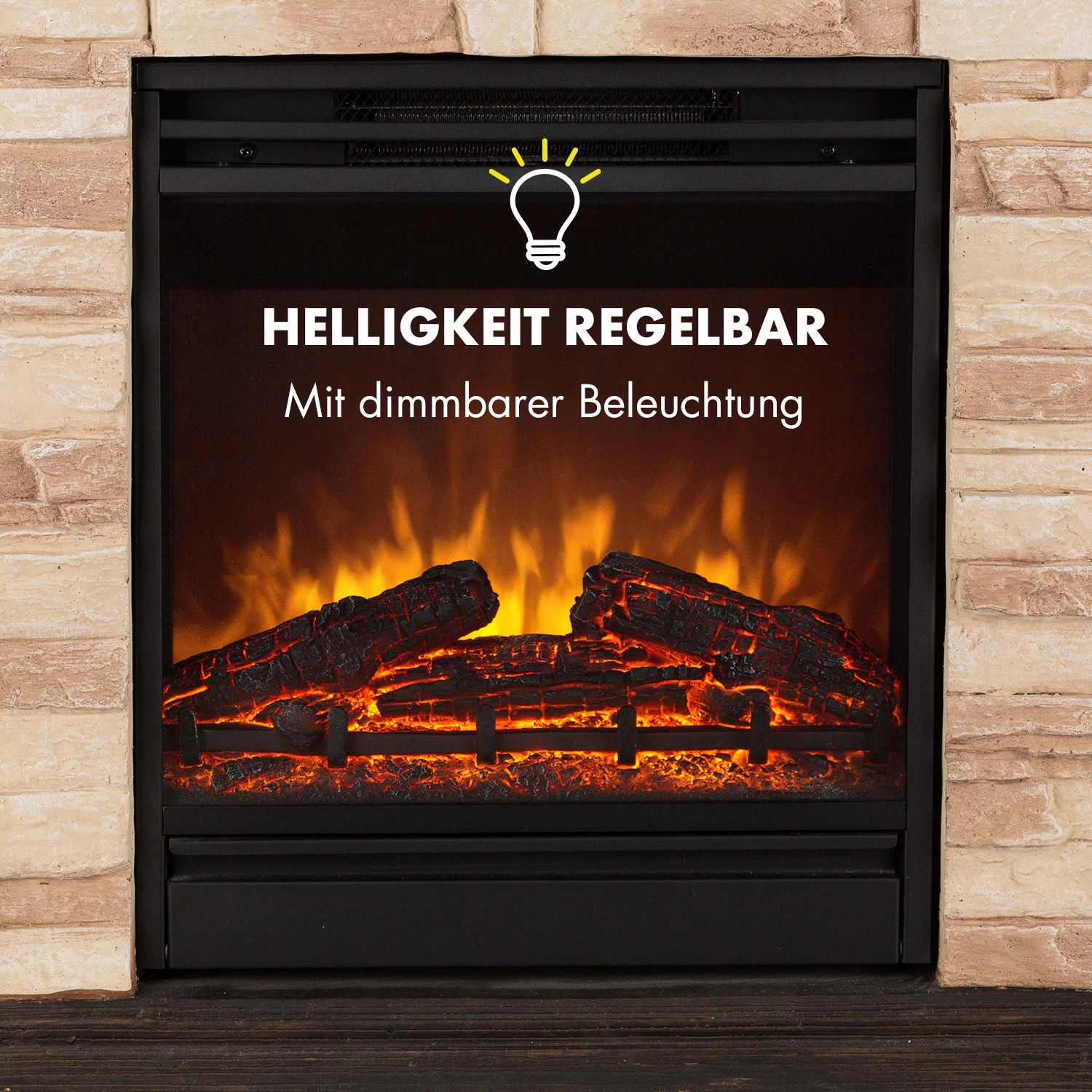 Kaprun Elektrischer Kamin 1800W Steindekor Polystone Fernbedienung 7 Kaprun Elektrischer Kamin 1800W Steindekor Polystone Fernbedienung – Bild 7